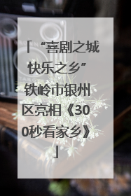 “喜剧之城 快乐之乡” 铁岭市银州区亮相《300秒看家乡》