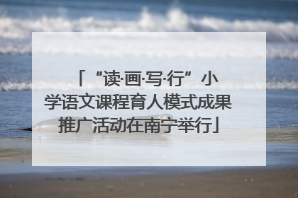 “读·画·写·行”小学语文课程育人模式成果推广活动在南宁举行