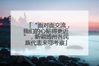 “面对面交流，我们的心贴得更近”，新疆博州各民族代表来鄂考察