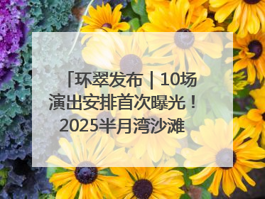 环翠发布｜10场演出安排首次曝光！2025半月湾沙滩音乐节即将举办