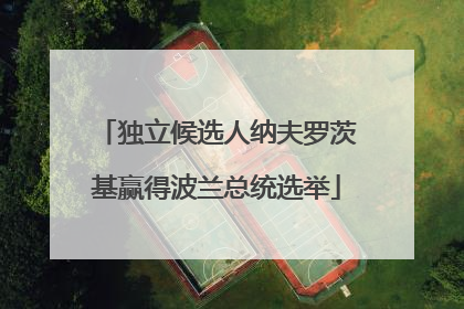 独立候选人纳夫罗茨基赢得波兰总统选举