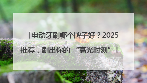 电动牙刷哪个牌子好？2025推荐，刷出你的 “高光时刻”