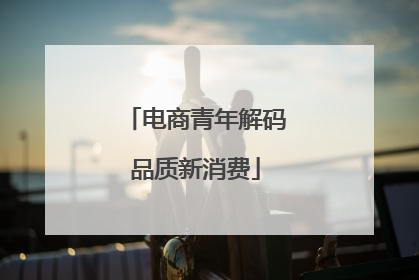 电商青年解码品质新消费