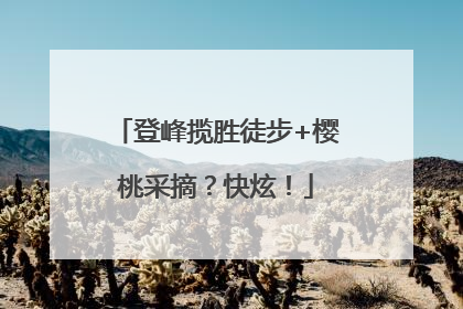 登峰揽胜徒步+樱桃采摘？快炫！