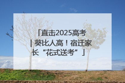 直击2025高考｜葵比人高！宿迁家长“花式送考”