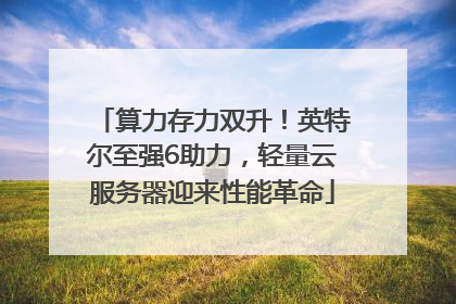 算力存力双升！英特尔至强6助力，轻量云服务器迎来性能革命