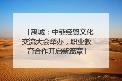 禹城：中菲经贸文化交流大会举办，职业教育合作开启新篇章