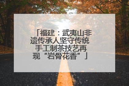 福建：武夷山非遗传承人坚守传统 手工制茶技艺再现“岩骨花香”