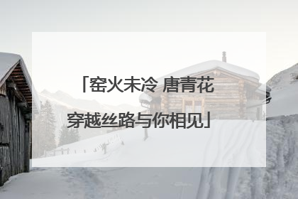 窑火未冷 唐青花穿越丝路与你相见