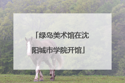 绿岛美术馆在沈阳城市学院开馆