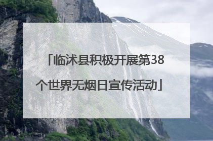 临沭县积极开展第38个世界无烟日宣传活动