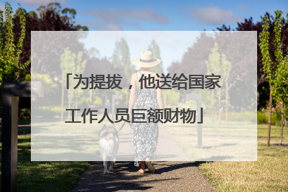 为提拔，他送给国家工作人员巨额财物