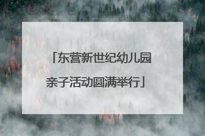 东营新世纪幼儿园亲子活动圆满举行