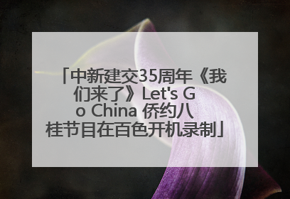 中新建交35周年《我们来了》Let's Go China 侨约八桂节目在百色开机录制