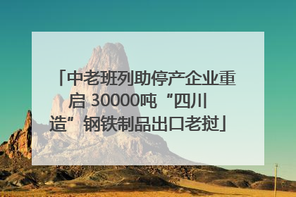 中老班列助停产企业重启 30000吨“四川造”钢铁制品出口老挝
