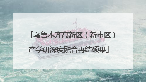 乌鲁木齐高新区（新市区）产学研深度融合再结硕果