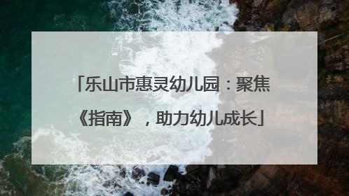 乐山市惠灵幼儿园：聚焦《指南》，助力幼儿成长