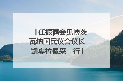 任振鹤会见博茨瓦纳国民议会议长凯奥拉佩采一行