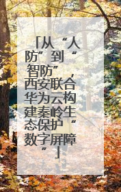 从“人防”到“智防”，西安联合华为云构建秦岭生态保护“数字屏障”