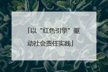 以“红色引擎”驱动社会责任实践