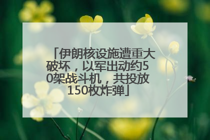 伊朗核设施遭重大破坏，以军出动约50架战斗机，共投放150枚炸弹