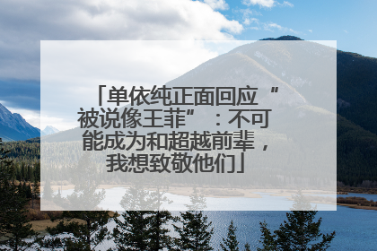 单依纯正面回应“被说像王菲”：不可能成为和超越前辈，我想致敬他们