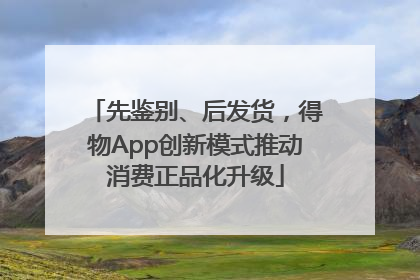 先鉴别、后发货，得物App创新模式推动消费正品化升级