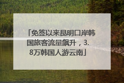 免签以来昆明口岸韩国旅客流量飙升，3.8万韩国人游云南