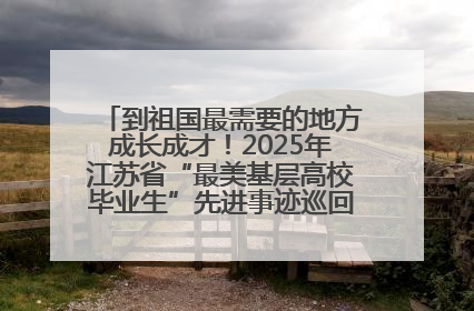 到祖国最需要的地方成长成才！2025年江苏省“最美基层高校毕业生”先进事迹巡回宣讲会在宁启动