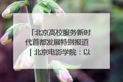 北京高校服务新时代首都发展特别报道｜北京电影学院：以光影为笔 绘就首都高质量发展新画卷