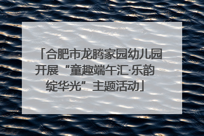 合肥市龙腾家园幼儿园开展“童趣端午汇·乐韵绽华光”主题活动