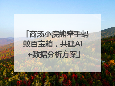 商汤小浣熊牵手蚂蚁百宝箱，共建AI+数据分析方案