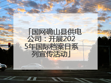 国网确山县供电公司：开展2025年国际档案日系列宣传活动