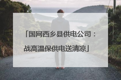 国网西乡县供电公司：战高温保供电送清凉