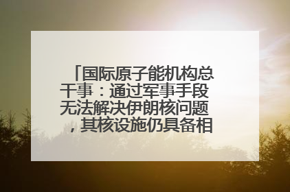 国际原子能机构总干事：通过军事手段无法解决伊朗核问题，其核设施仍具备相关产能，只需要数月就能生产出浓缩铀