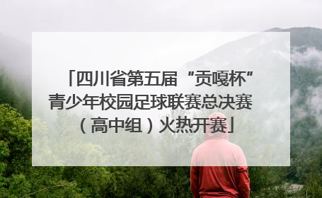 四川省第五届“贡嘎杯”青少年校园足球联赛总决赛（高中组）火热开赛