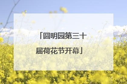 圆明园第三十届荷花节开幕
