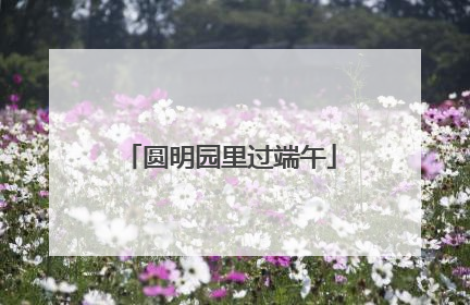 圆明园里过端午