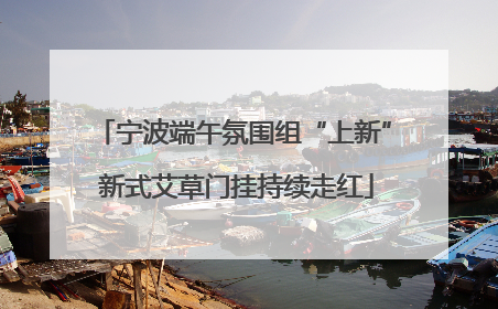 宁波端午氛围组“上新” 新式艾草门挂持续走红