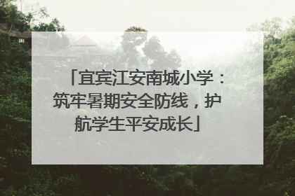 宜宾江安南城小学：筑牢暑期安全防线，护航学生平安成长
