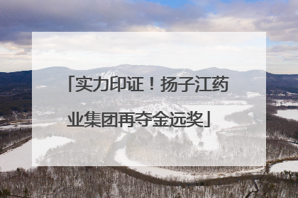 实力印证！扬子江药业集团再夺金远奖