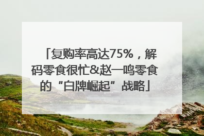 复购率高达75%，解码零食很忙&赵一鸣零食的“白牌崛起”战略