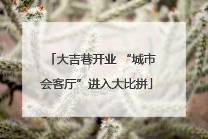 大吉巷开业 “城市会客厅”进入大比拼
