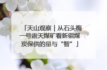 天山观察｜从石头梅一号露天煤矿看新疆煤炭保供的量与“智”