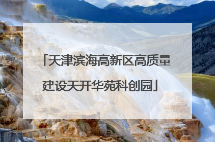 天津滨海高新区高质量建设天开华苑科创园