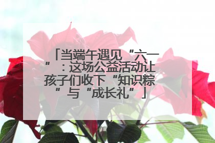 当端午遇见“六一”：这场公益活动让孩子们收下“知识粽”与“成长礼”