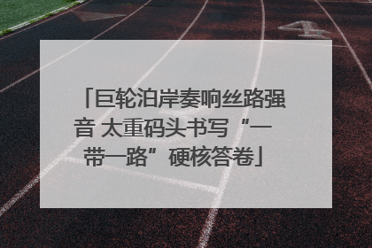巨轮泊岸奏响丝路强音 太重码头书写“一带一路”硬核答卷