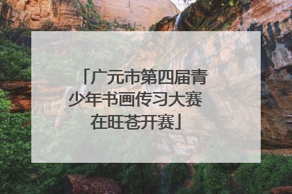 广元市第四届青少年书画传习大赛在旺苍开赛