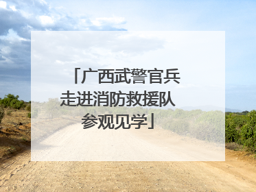广西武警官兵走进消防救援队参观见学