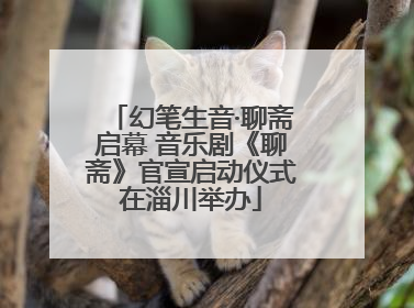 幻笔生音·聊斋启幕 音乐剧《聊斋》官宣启动仪式在淄川举办